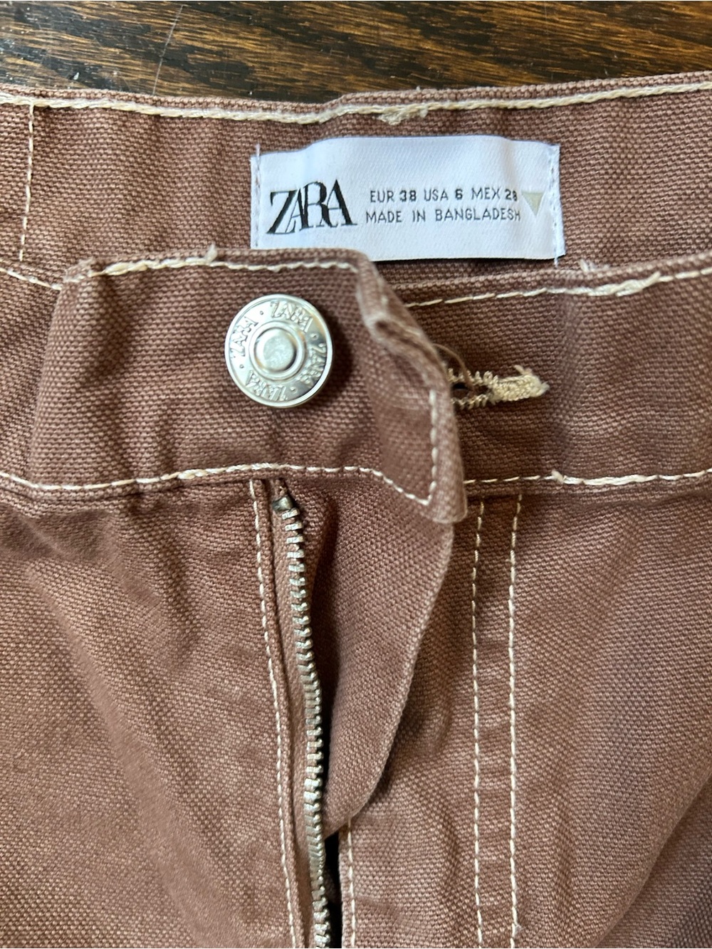 Zara wide leg cargo size 6 - Picture 2 of 3
